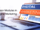 Major Modules in Digital Marketing